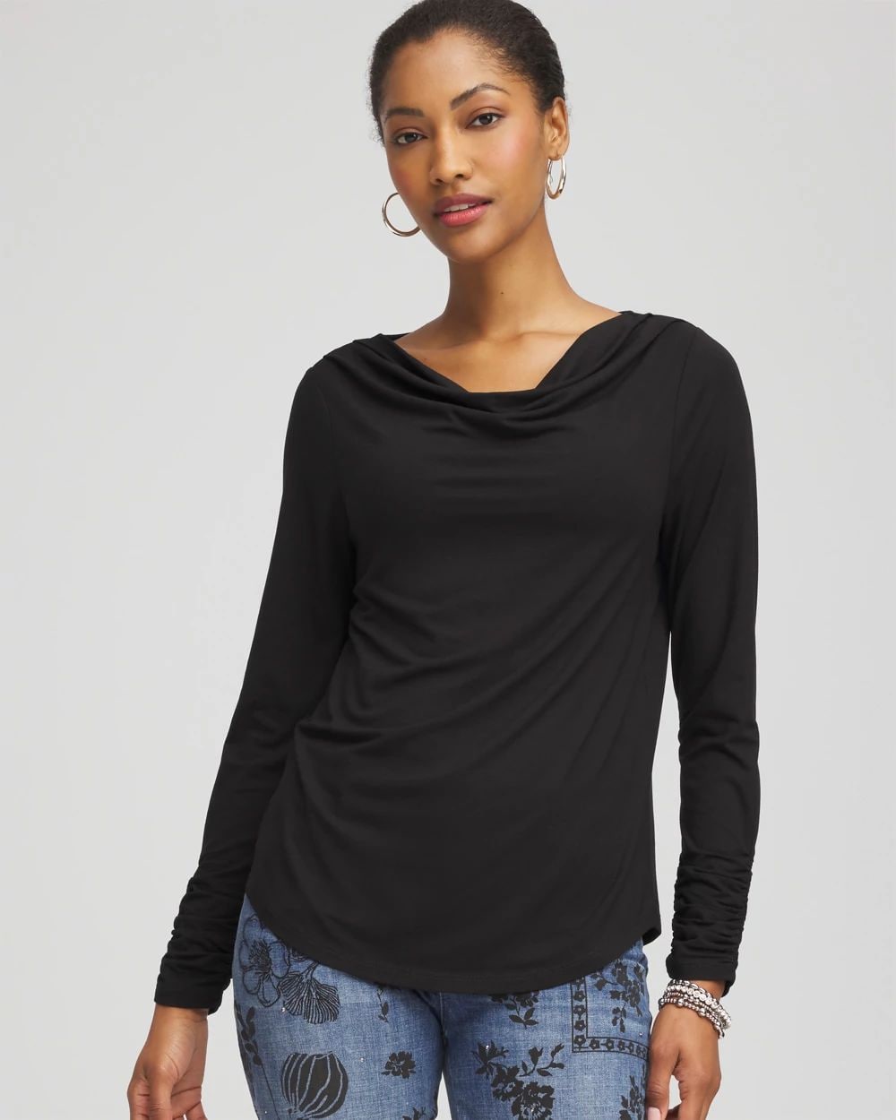 Cowlneck Long-Sleeved Tee | Chico's